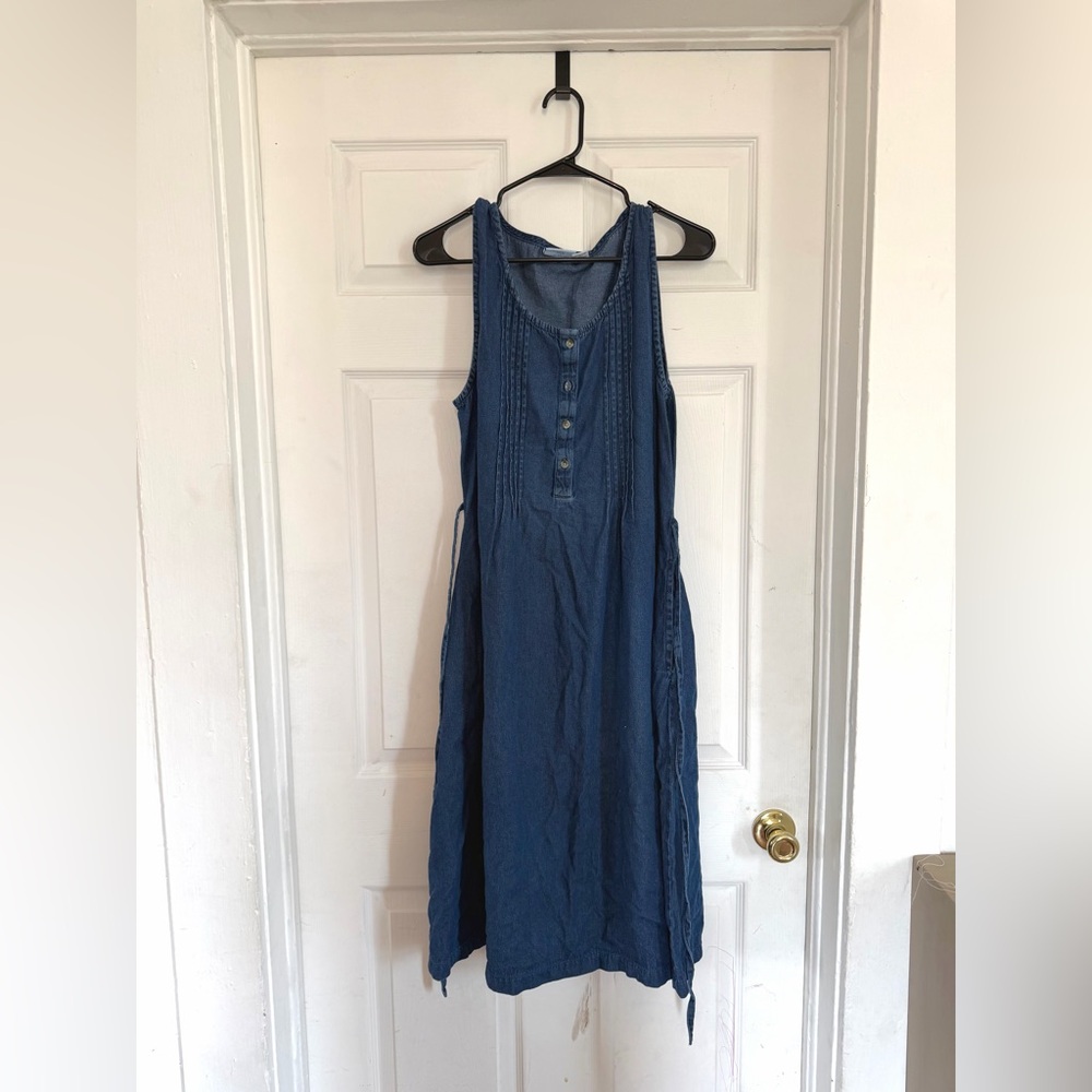 Vintage denim midi dress Medium